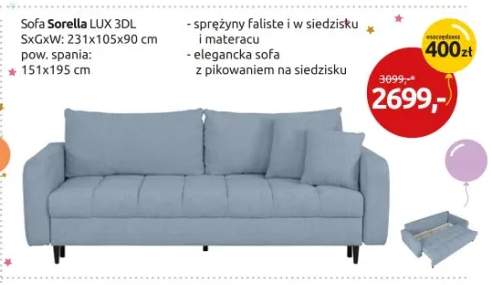 Sofa Sorella LUX 3DL