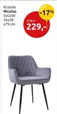 Krzesło SxGxW 56x58x79cm