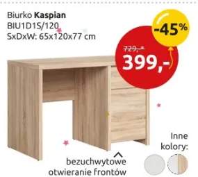 Biurko Kaspian BIU1D1S/120