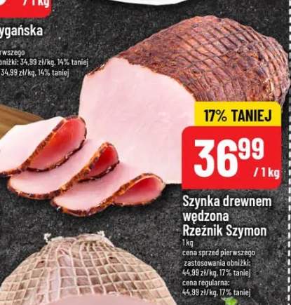 Szynka drewnem wędzona Rzeźnik Szymon