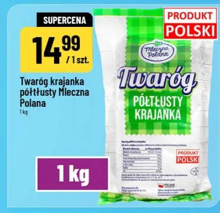 Twaróg krajanka półtłusty Mleczna Polana