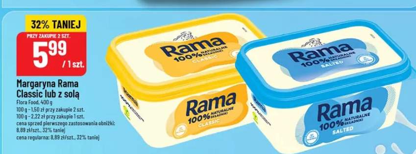 Margaryna Rama Classic lub z solą