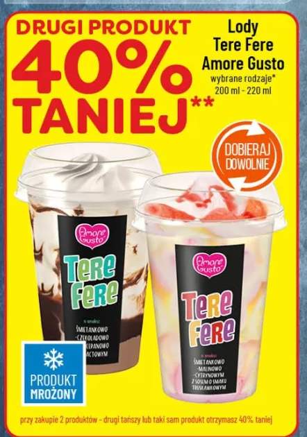 Lody Tere Fere Amore Gusto wybrane rodzaje