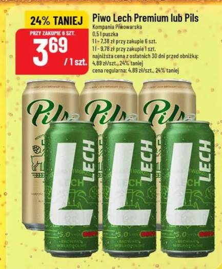 Piwo Premium lub Pils Kompania Piwowarska