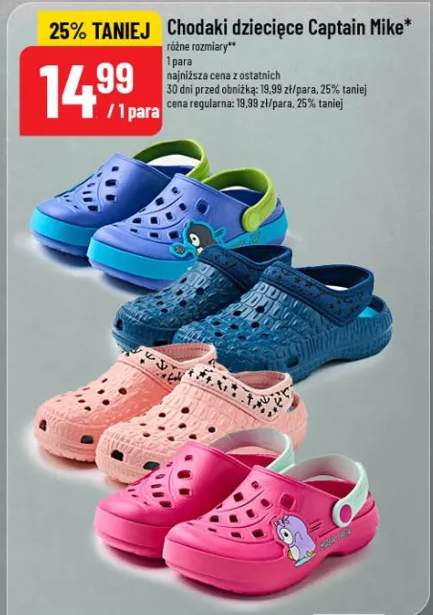 Chodaki dziecięce różne rozmiary 1 para