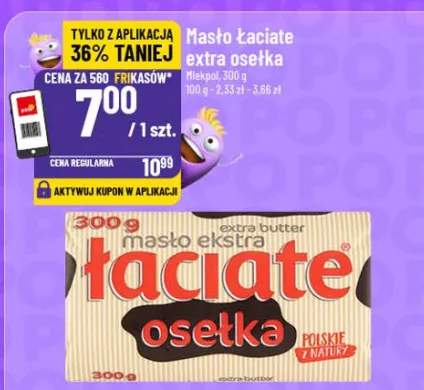 Masło Łaciate extra osełka