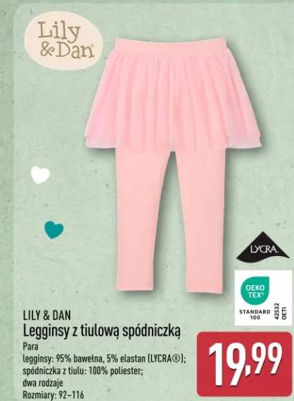Legginsy z tiulową spódniczką