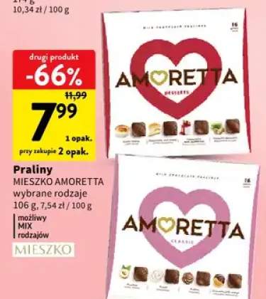 Praliny mieszko Amoretta wybrane rodzaje