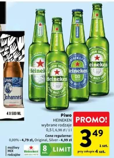 Piwo Heineken wybrane rodzaje