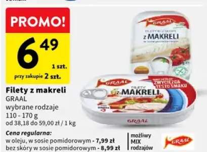 Filety z makreli wybrane rodzaje