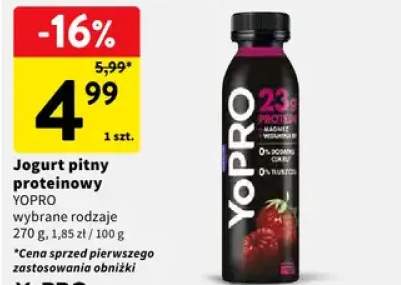 Jogurt pitny proteinowy wybrane rodzaje