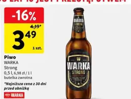 Piwo Strong butelka zwrotna