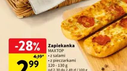 Zapiekanka z pieczarkami