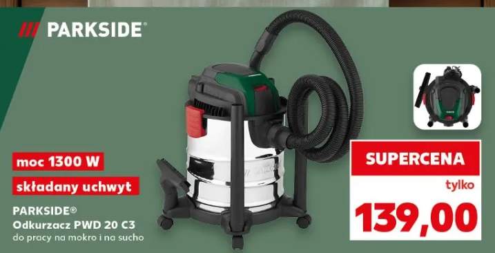 Odkurzacz PWD 20 C3 do pracy na mokro i na sucho