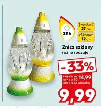 Znicz szklany, różne rodzaje