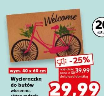 Wycieraczka do butów wiosenna, różne rodzaje