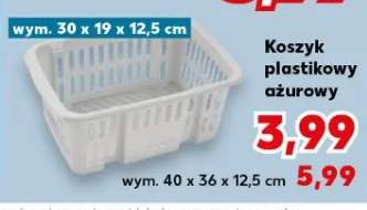 Koszyk plastikowy ażurowy, wym. 40 x 36 x 12,5 cm