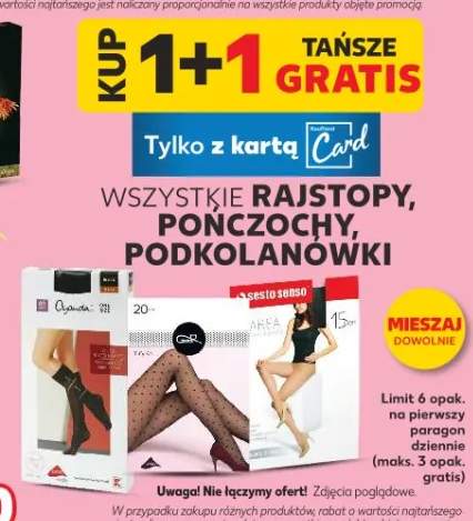 Rajstopy, pończochy, podkolanówki różne rodzaje