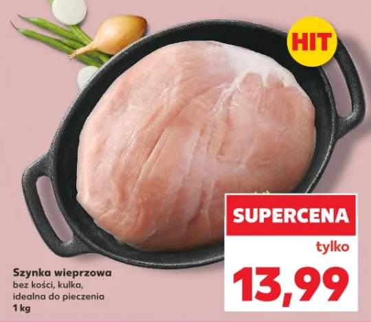 Szynka wieprzowa bez kości, kulki, idealna do pieczenia