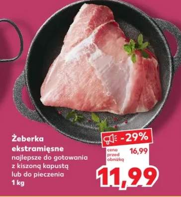 Żeberka ekstramięsne najlepsze do gotowania z kiszoną kapustą lub do pieczenia