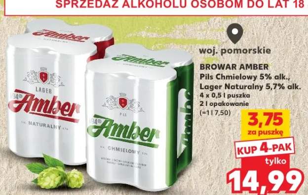 Piwo Chmielowy 5,7% alk., Lager Naturalny 5,7% alk.