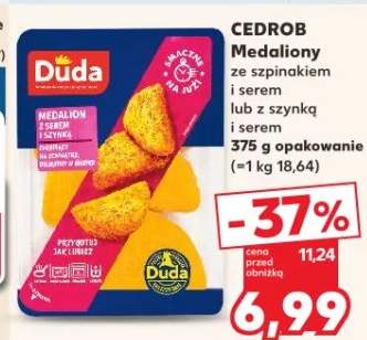 Medaliony ze szpinakiem i serem lub z szynką i serem