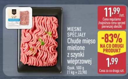 Chude mięso mielone z szynki wieprzowej