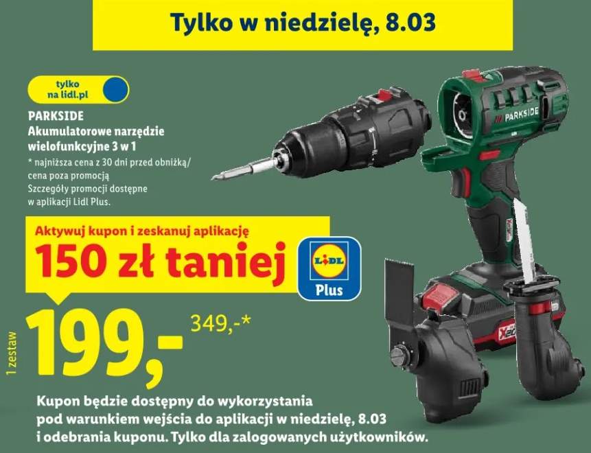 Akumulatorowe narzędzie wielofunkcyjne 3 w 1