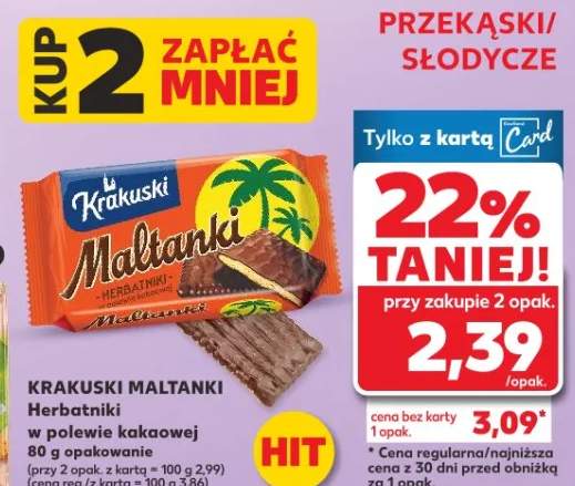Maltanki herbatniki w polewie kakaowej