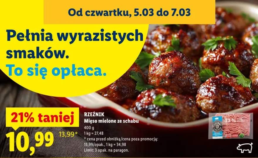 Mięso mielone ze schabu