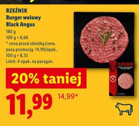 Burger wołowy Black Angus