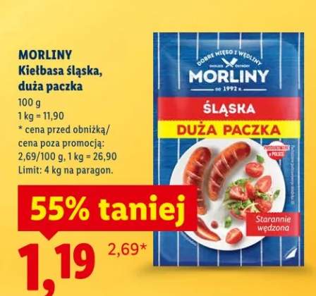 Kiełbasa śląska, duża paczka