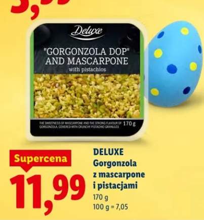 Gorgonzola z mascarpone i pistacjami