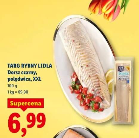 Dorsz czarny półędwica, XXL