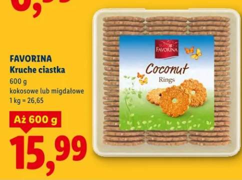 Kruche ciastka kokosowe lub migdałowe