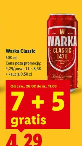 Piwo Warka Classic
