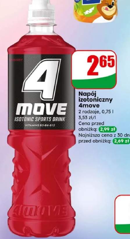 Napój izotoniczny 4move 2 rodzaje