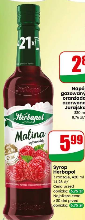 Syrop malina witaminki duży