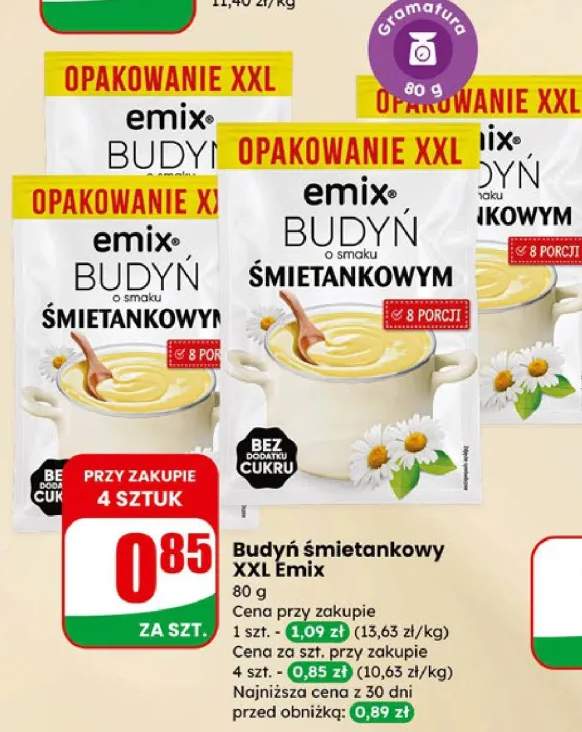 Budyń śmietankowy XXL