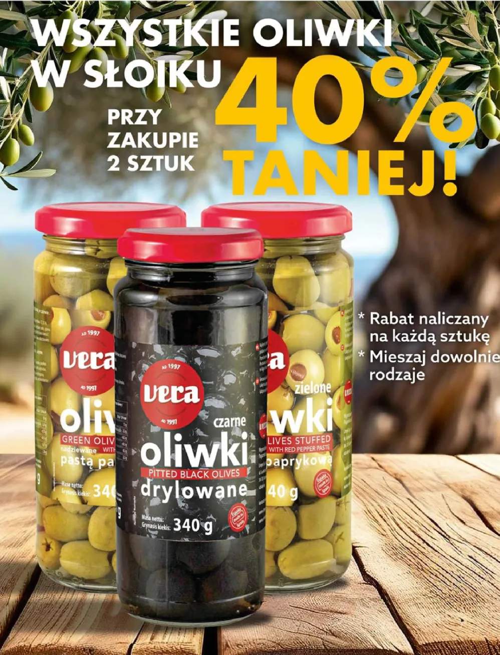 Oliwki zielone nadziewane papryką