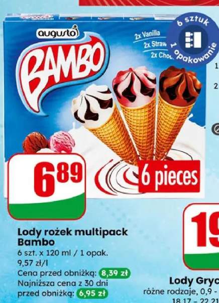 Lody rożek multipack