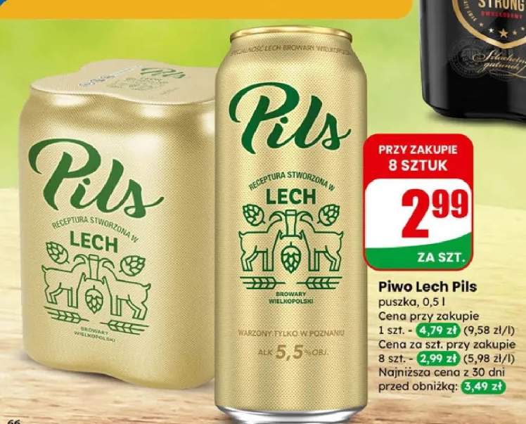 Piwo Lech Pils puszka