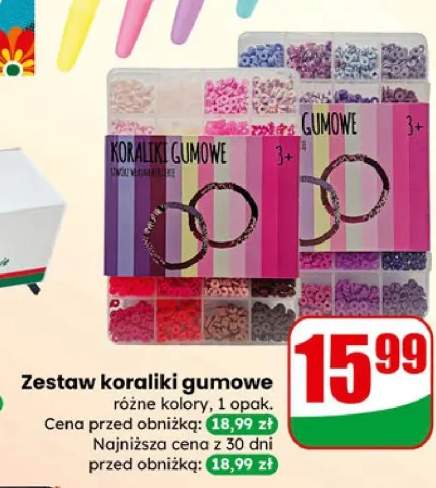 Zestaw koraliki gumowe różne kolory