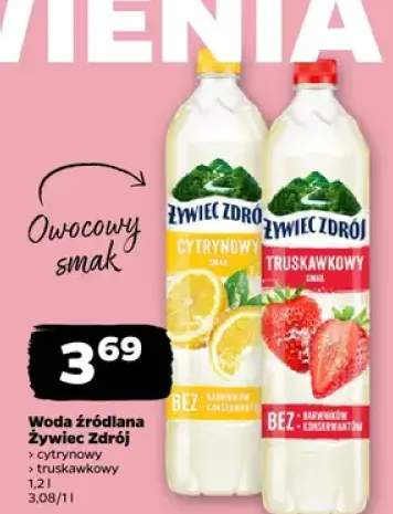 Woda źródlana Żywiec Zdrój truskawkowy