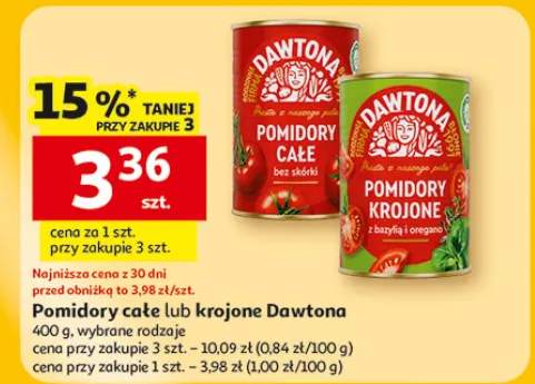 Pomidory całe lub krojone Dawtona