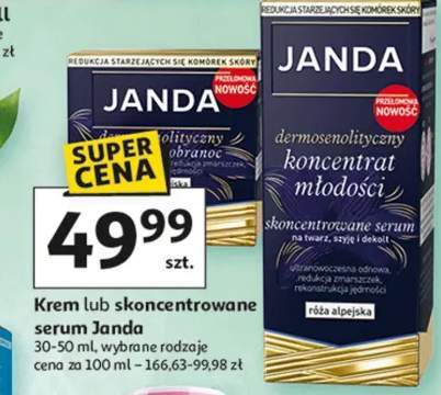 Krem lub skoncentrowane serum Janda