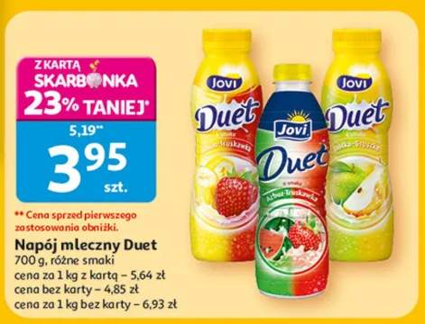 Napój mleczny Duet różne smaki