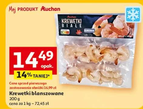 Krewetki blanszowane