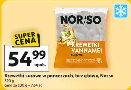 Krewetki surowe w pancerzach, bez głowy