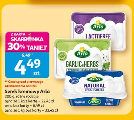 Serek kremowy Lactofree, Garlic&Herbs, Natural